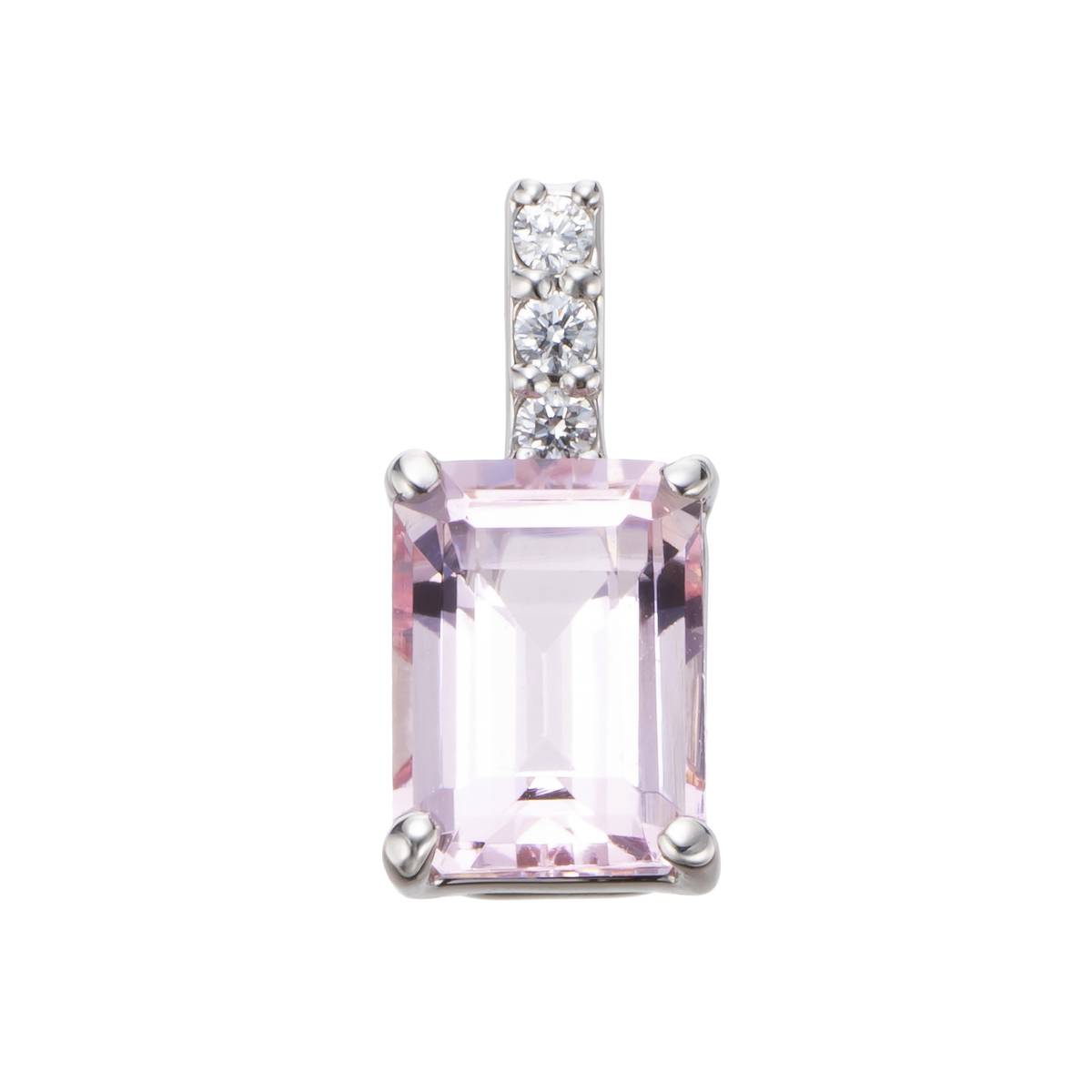 限界特価価格❣️k18モルガナイトダイア入りペンダントトップ K18PG