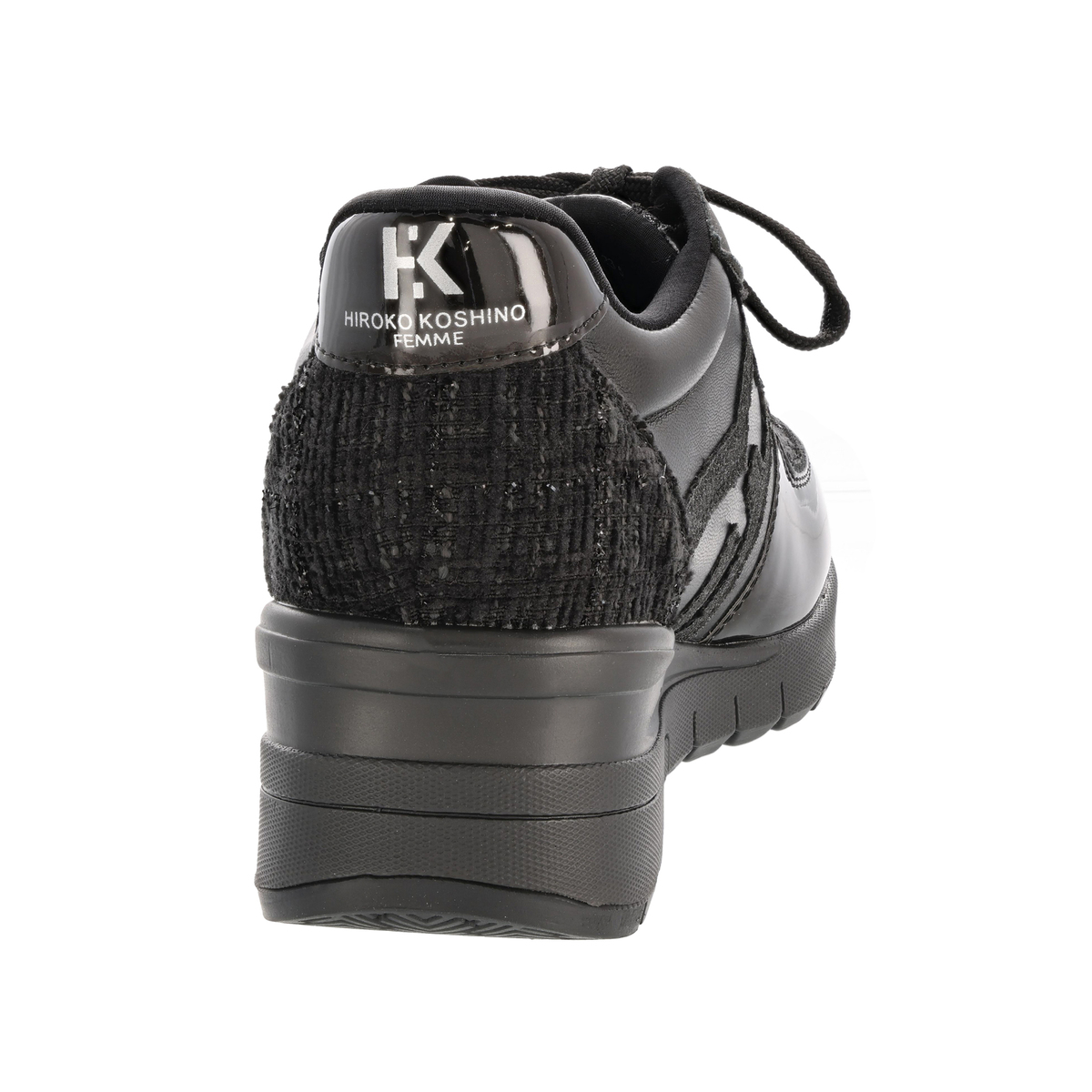 HIROKO KOSHINO FEMME ツィードウエッジスニーカー ヒロコ