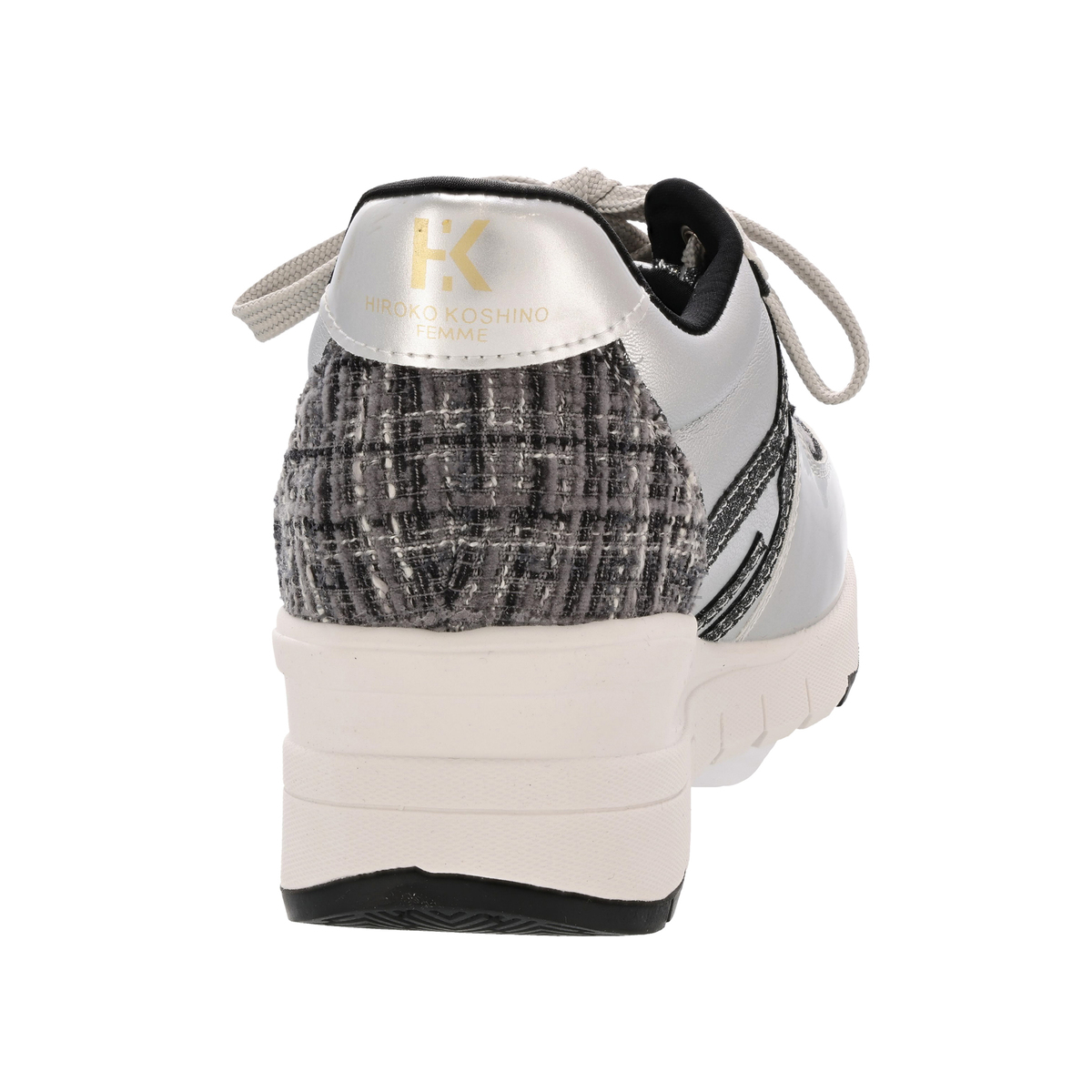HIROKO KOSHINO FEMME ツィードウエッジスニーカー ヒロコ