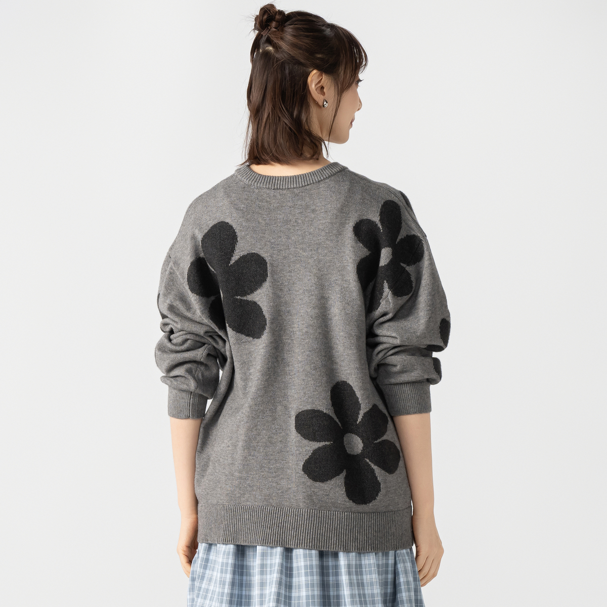 ふんわりと贅沢な暖かさ★ ★Alliston パーカ PERSONS フラワーグラフィックニット パーソンズ（PERSONS