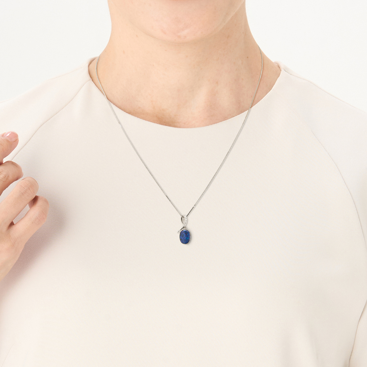 ブラックオパール PT ペンダント 1.0ctUP - QVC.jp