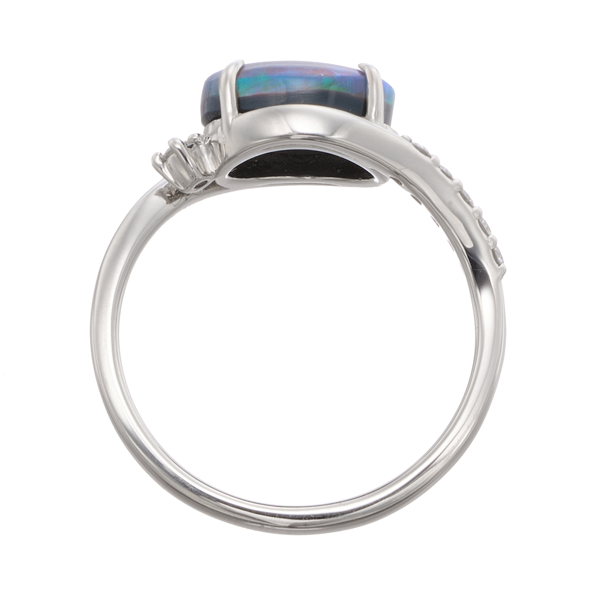 ブラックオパール PT900 リング 1.0ctUP - QVC.jp