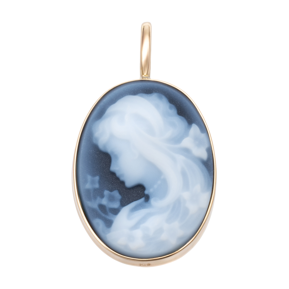 ストーンカメオ 18KYG ペンダントヘッド [心のときめき] ストーン