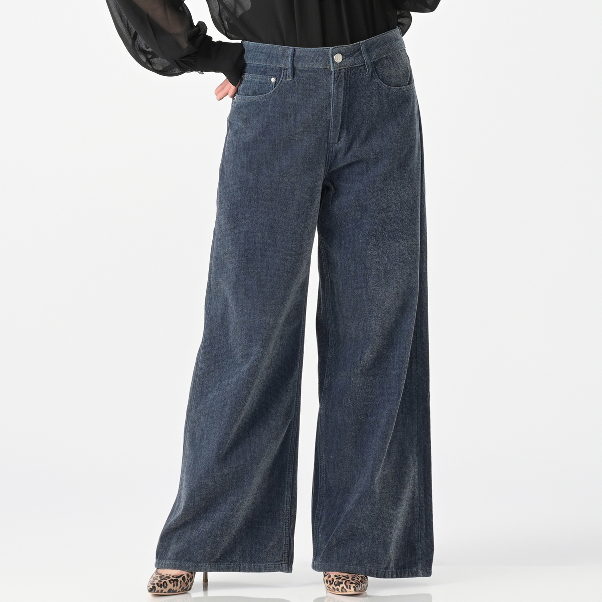 GUESS ワイドレッグデニムパンツ GUESS（ゲス） - QVC.jp