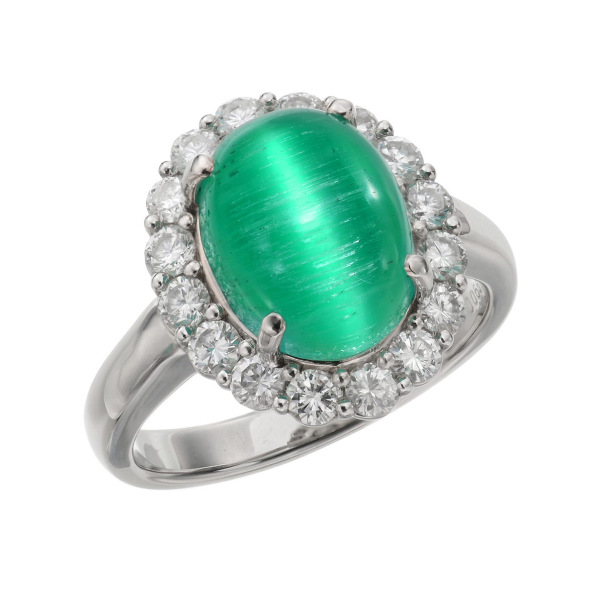 GSTV Pt950コロンビア産エメラルドダイヤリング GSTV Pt950コロンビア