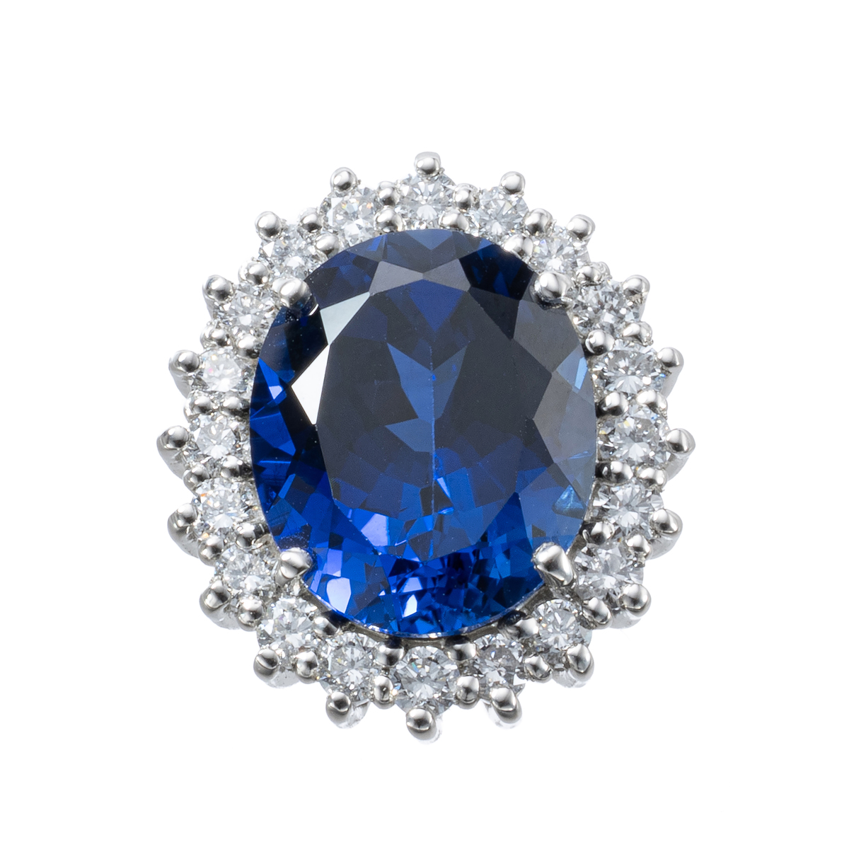 ラボグロウンサファイヤPT950ペンダントヘッド6.0ctUP ヴェスパイオ