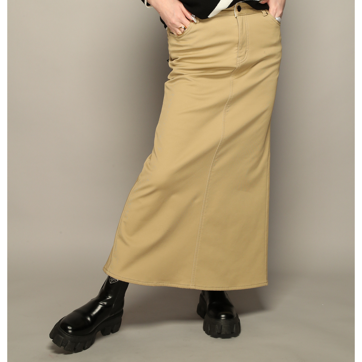 Anne Coquine ボンディングロングマーメイドスカート アンコキーヌ