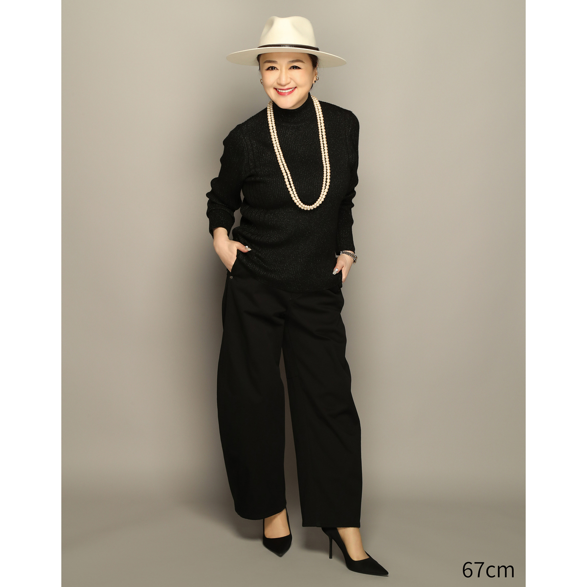 AnneCoquine選べる股下ボンディングカーヴィーパンツ アンコキーヌ