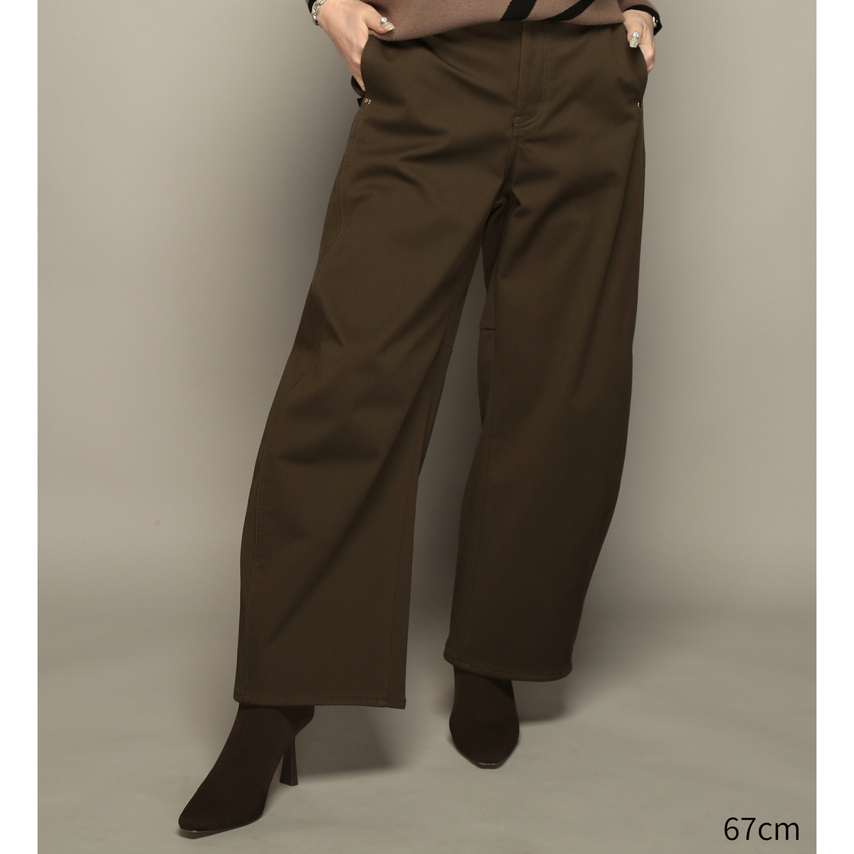 アンコキーヌ　43'N カーヴィーパンツ　インディゴ アンコキーヌ 43´N カーヴィーパンツ インディゴ