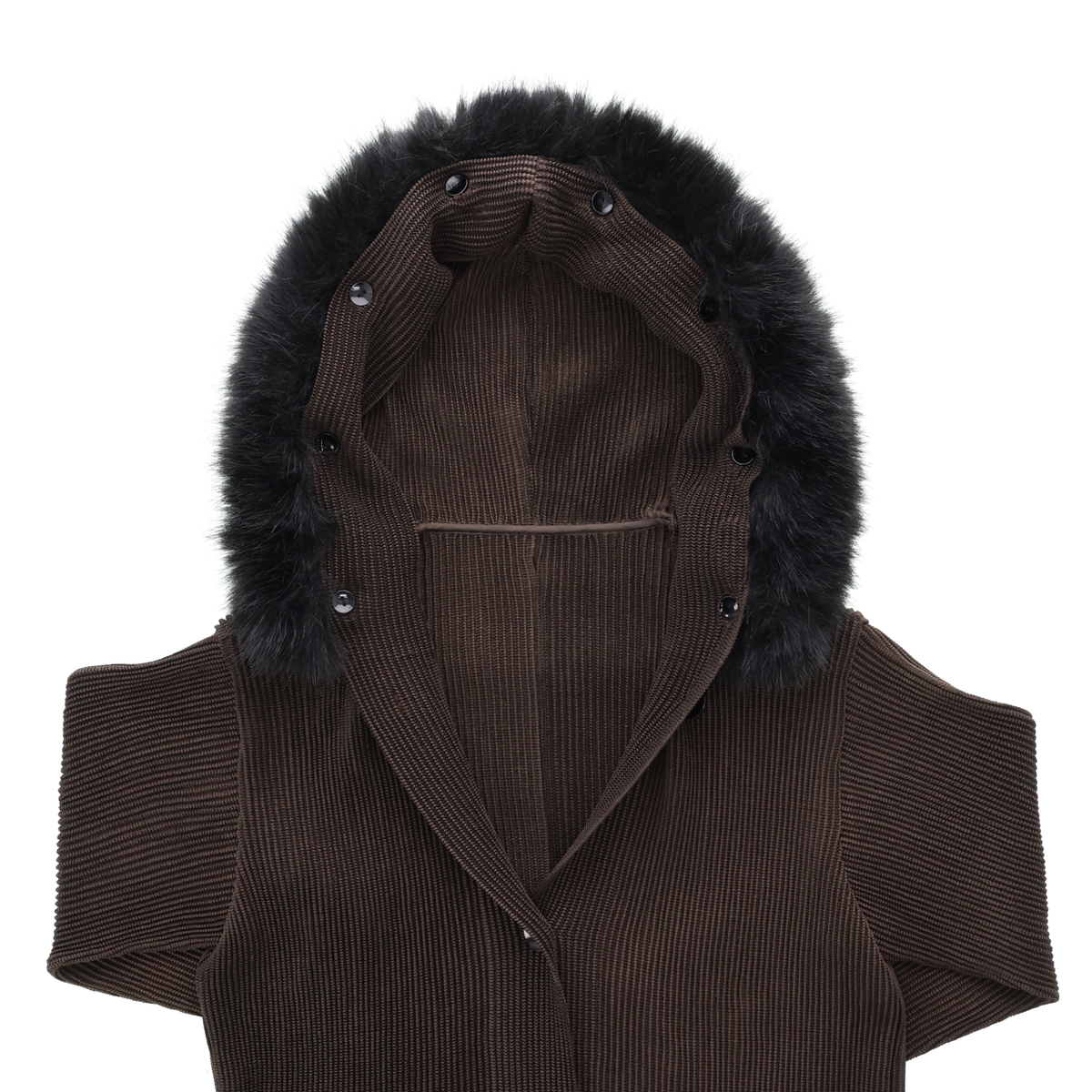 SPECCHIO シャトルプリーツフリーサイズフーディロングカーデ