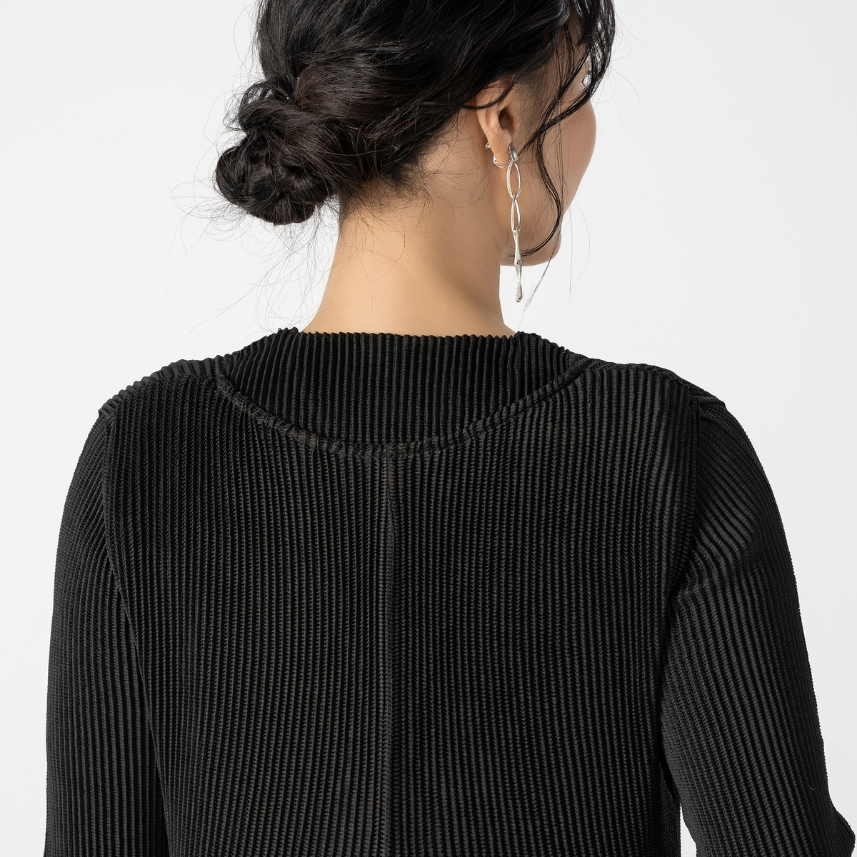 SPECCHIO シャトルプリーツフリーサイズVネックジャンパースカート