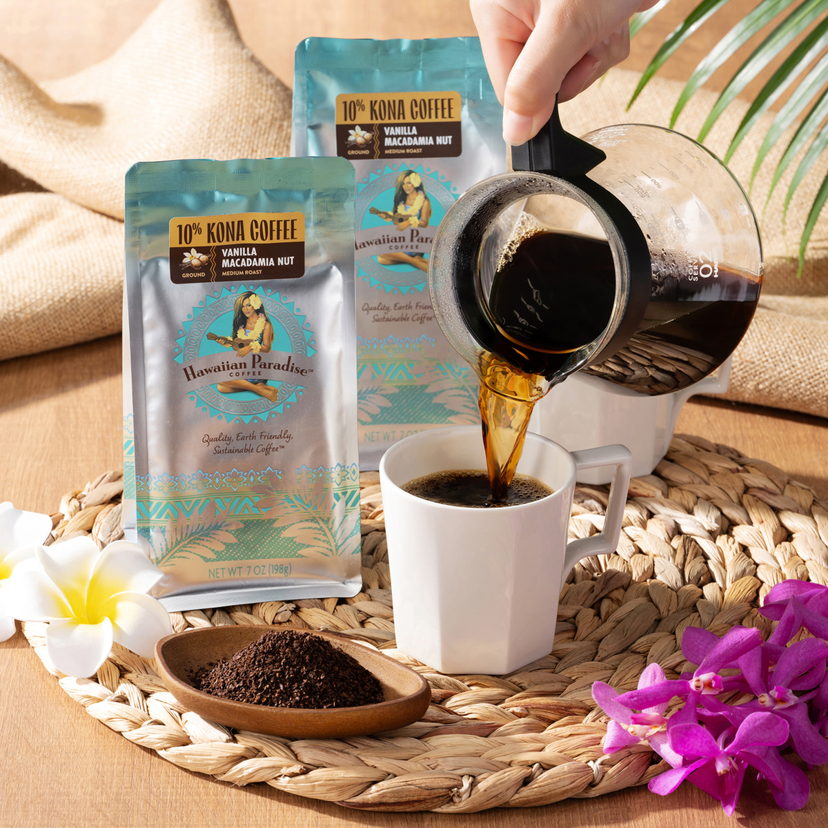 ハワイアンパラダイスコーヒー[バニラマカダミア]2袋 ハワイアン