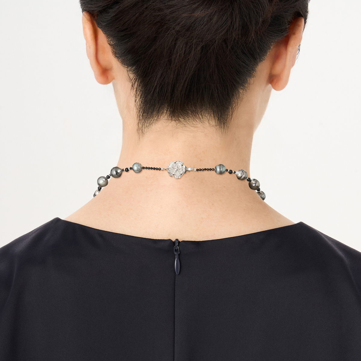 越田雅哉 黒蝶真珠デザインロングネックレス - QVC.jp