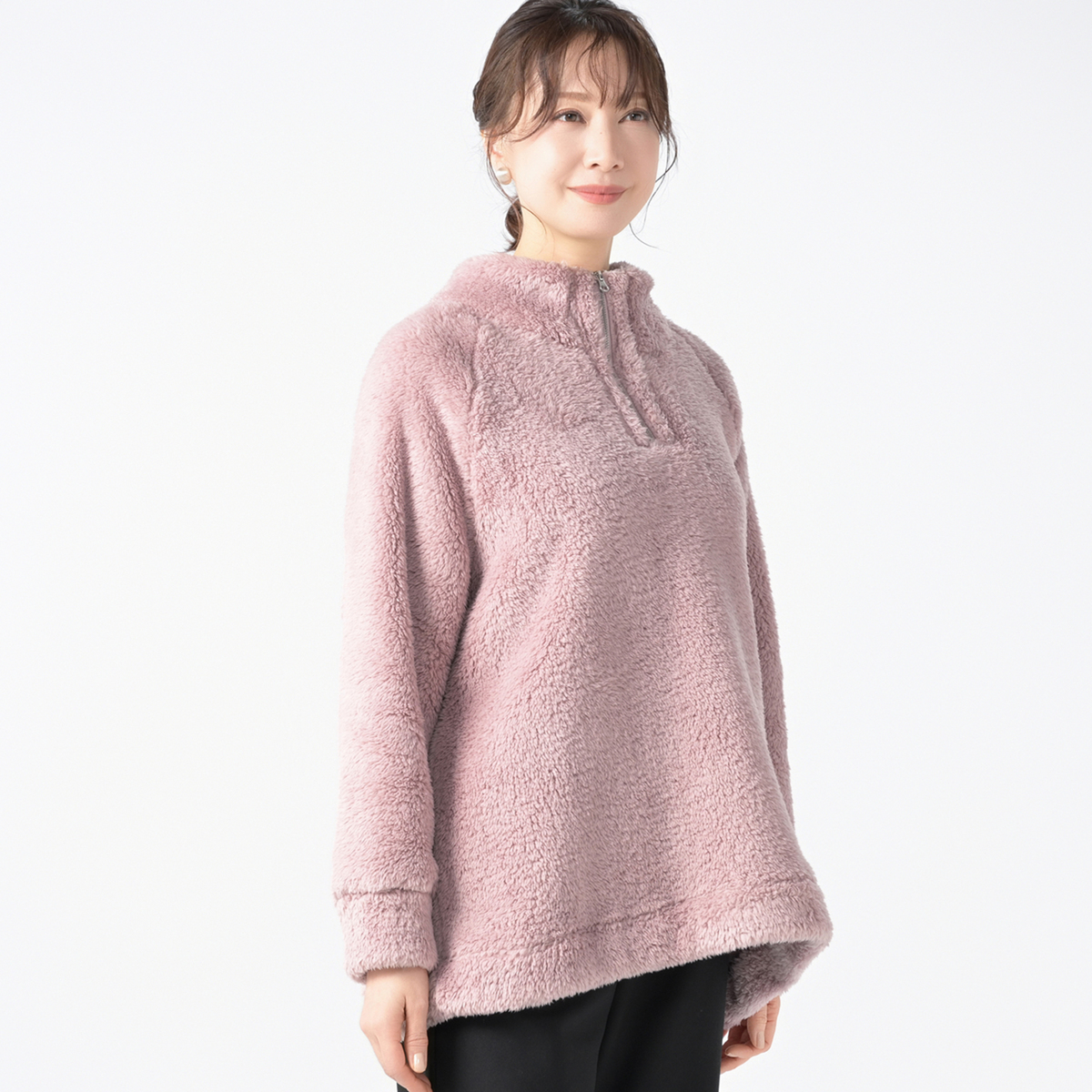 Provador 暖かボアZIPチュニック 麻布プロバドール - QVC.jp