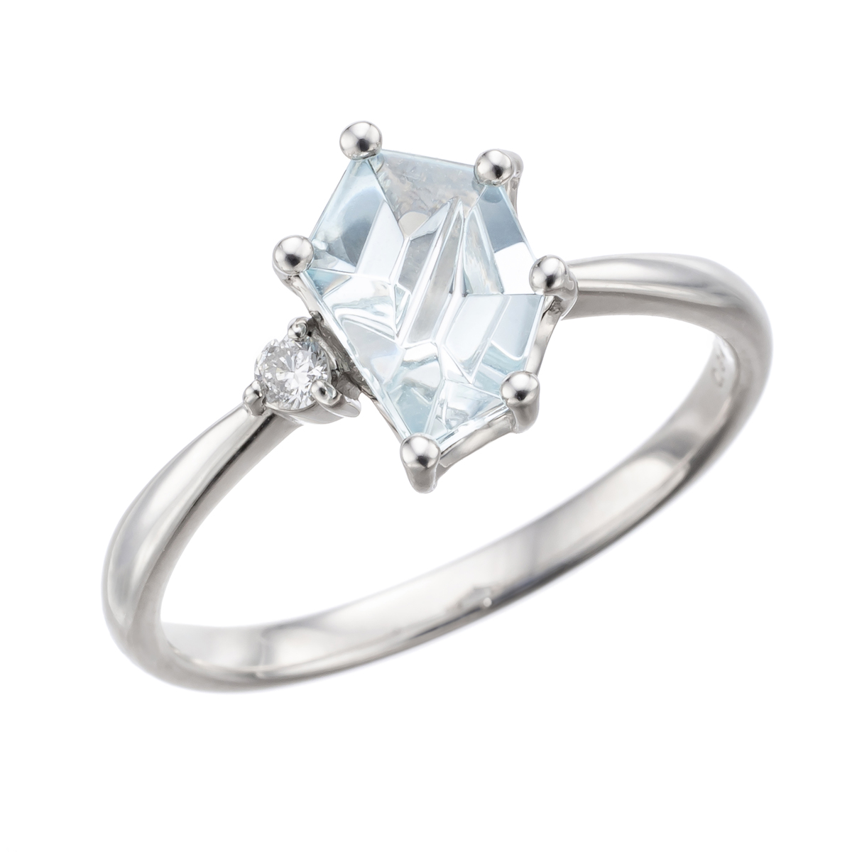 VOLUME☆PT900アクアマリンの指輪 Pt900 アクアマリンリング 2.88ct