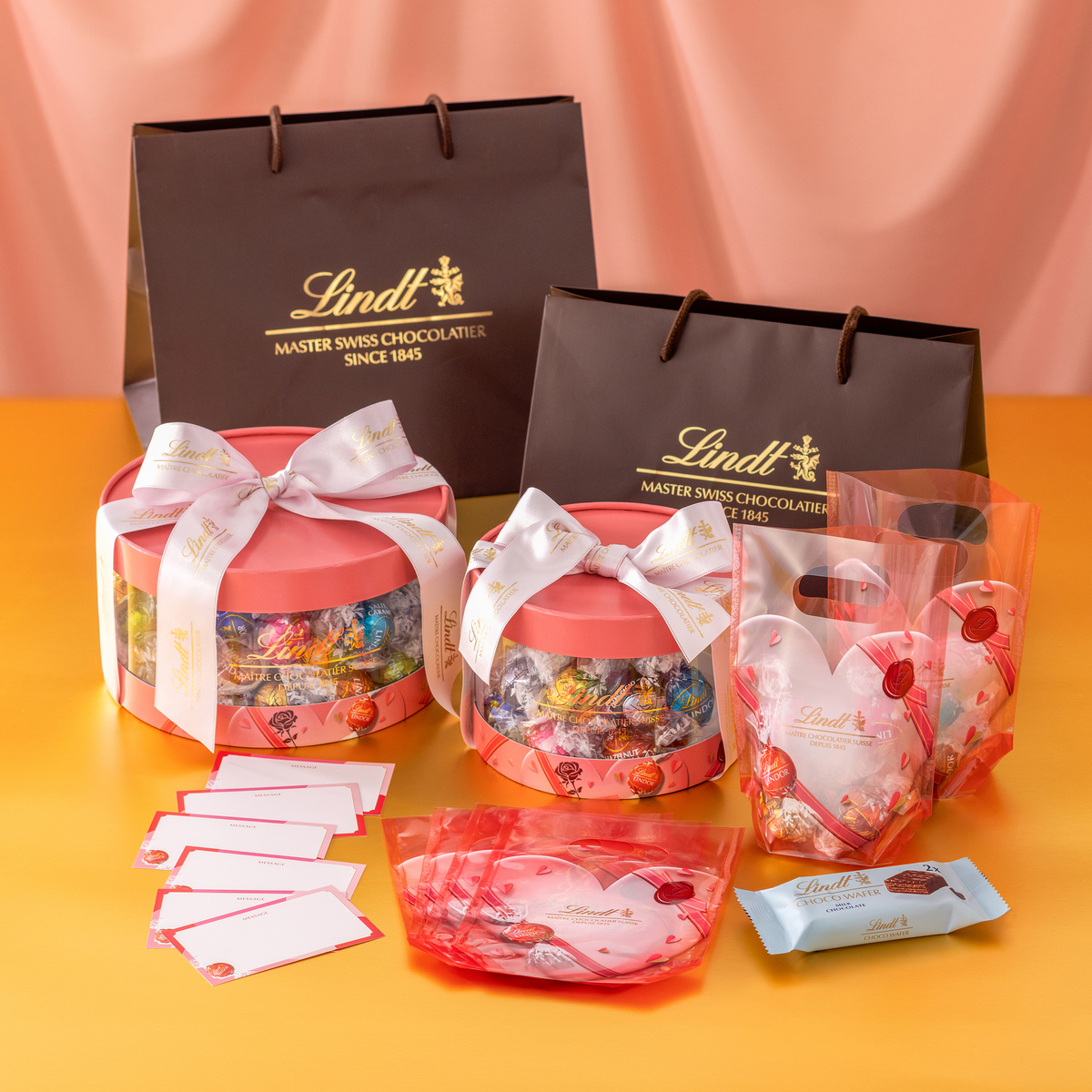 リンドール バレンタインスペシャルギフトセット 80個+ウェイファー