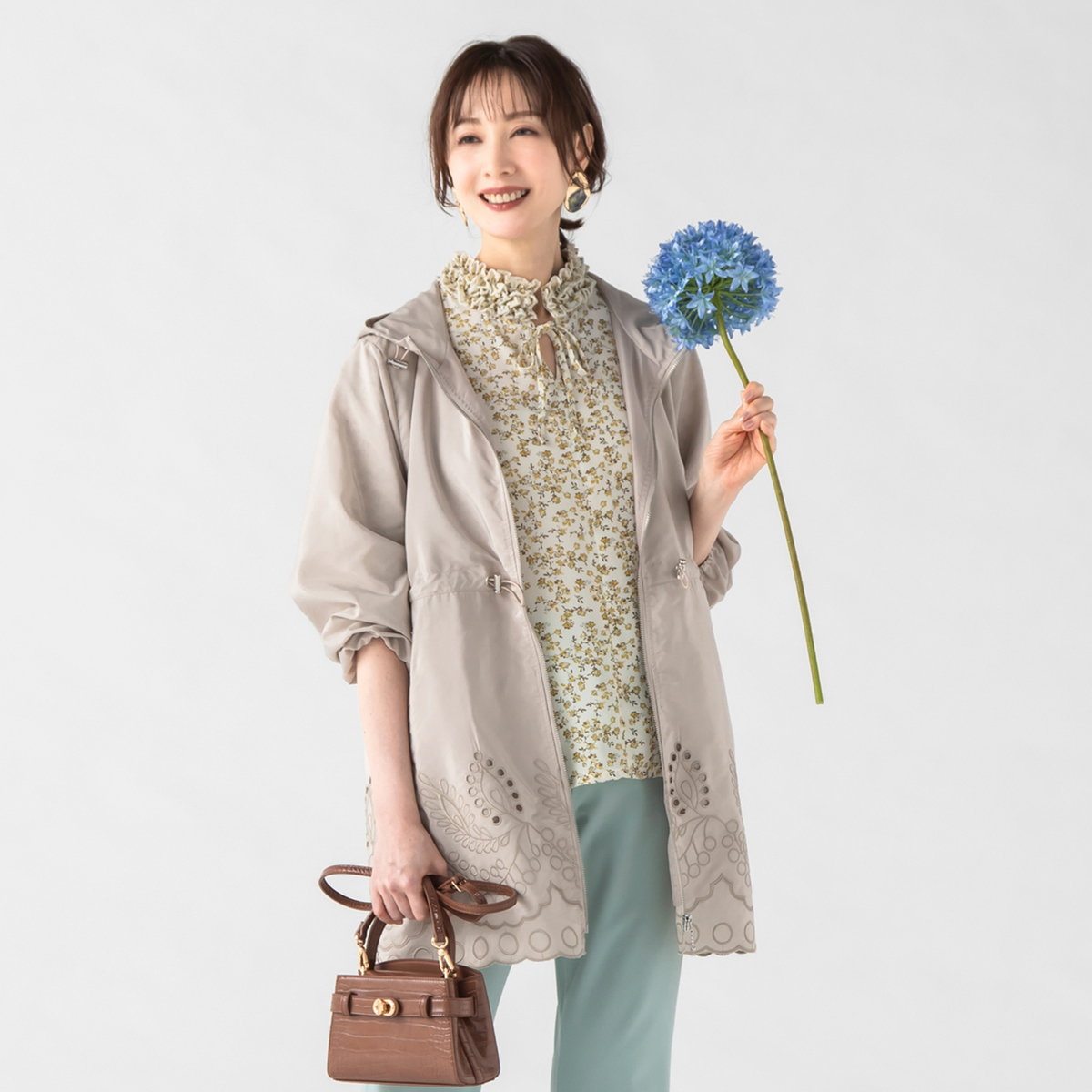 Provador クラフト刺繍 フーディーコート 麻布プロバドール - QVC.jp