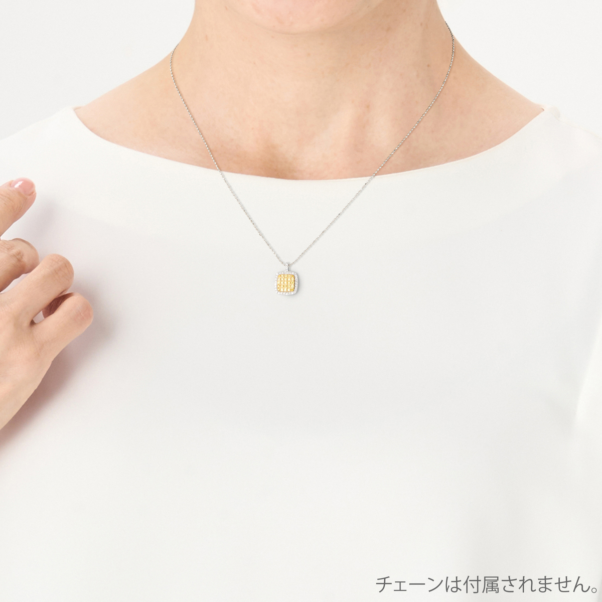 PT/18KYGカナリーイエローダイヤペンダントヘッド計0.2ctUP - QVC.jp