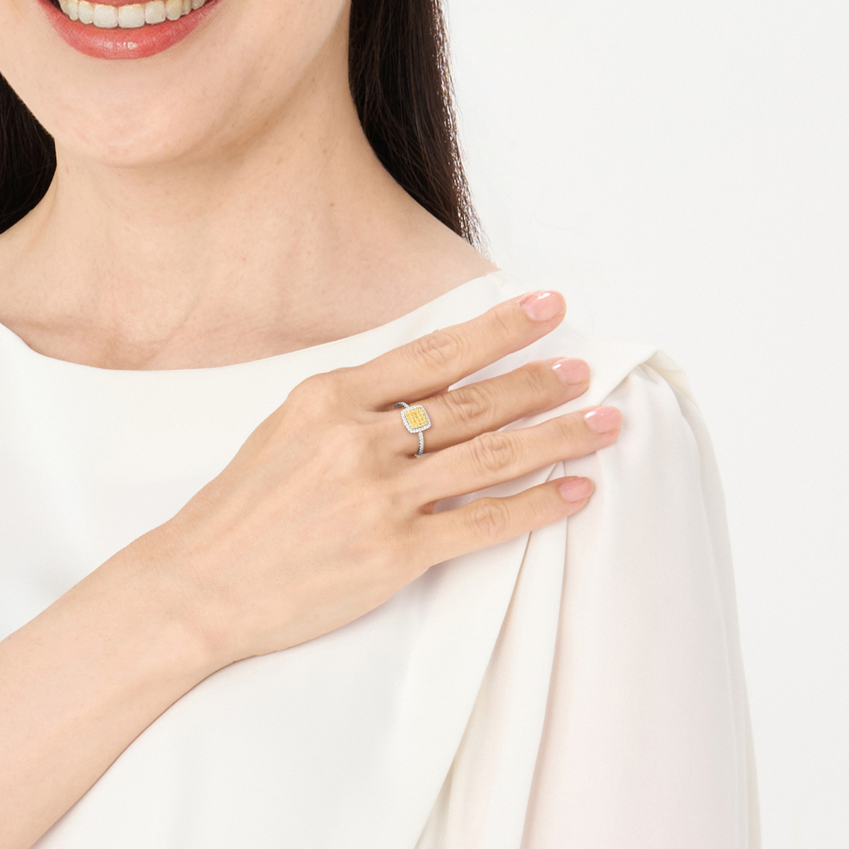 週末限定QVC ロシアンダイヤ PTリング10号0.75ct | ヤマダウェブコム
