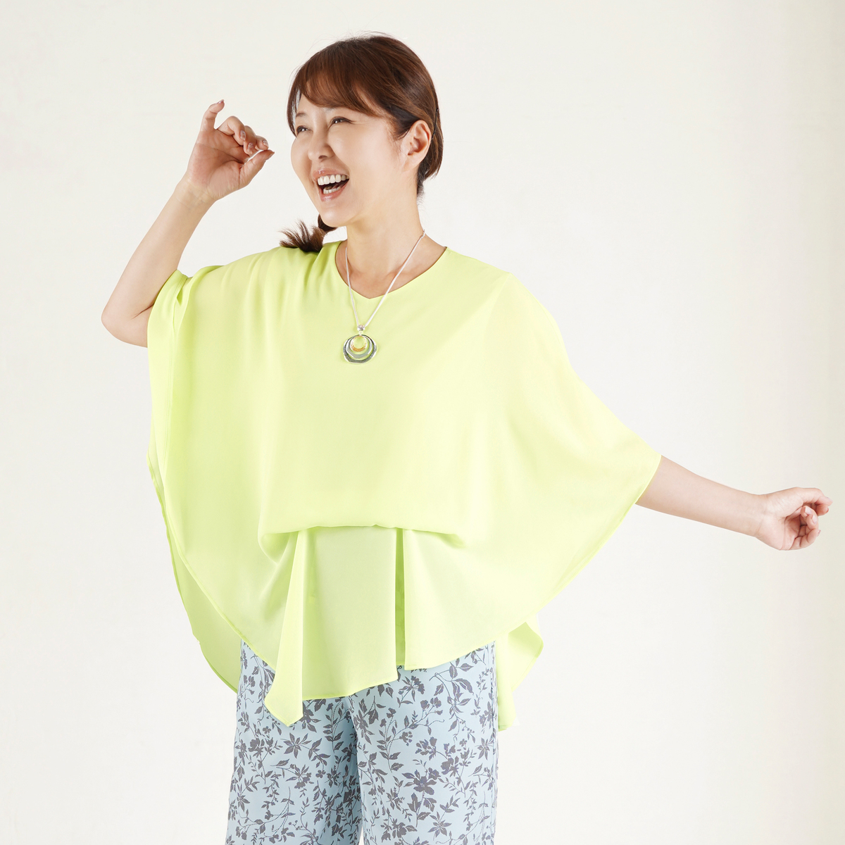 JEWEL MORRY'S エアリーシフォンジョーゼットブラウス JEWEL MORRY'S