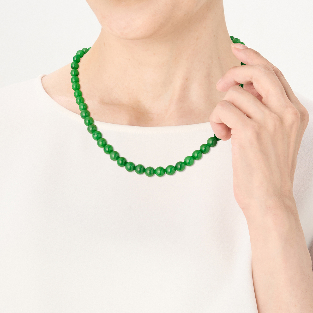 翡翠ネックレス　ピアス　QVC購入 TarTar 翡翠ネックレス&イヤリング/ピアス[アレクシス] TarTar - QVC.jp