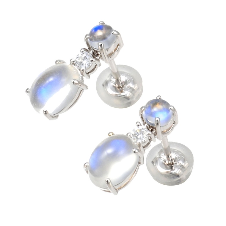 ベリテ ブルートパーズ ピアス k18 1.00ct - アクセサリー