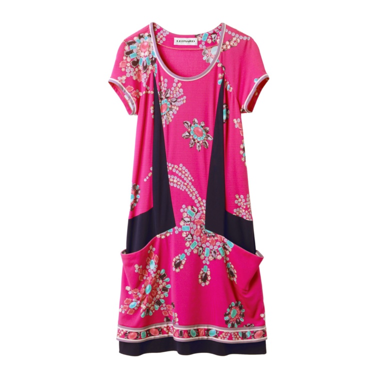 シルクジャージー ジュエルプリントワンピースno 通販 Qvcジャパン