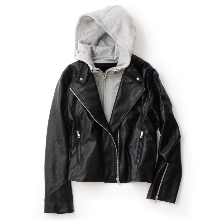 Style Closet フード付ライダースジャケット スタイルクローゼット Stylecloset No Qvc Jp
