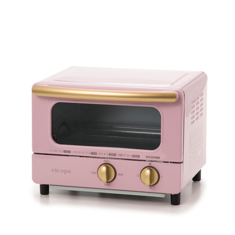かわいいデサイン Ricopa オーブントースター アイリスオーヤマ No 6450 Qvc Jp