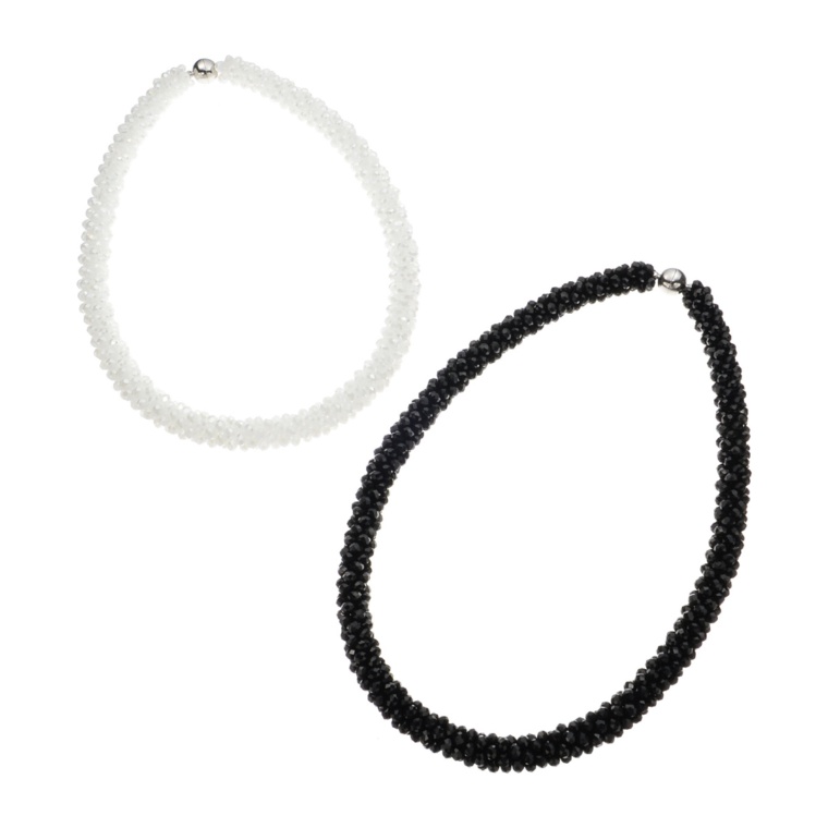 モノトーン シャイニーカット 2本セット ネックレス [ミュゼック]