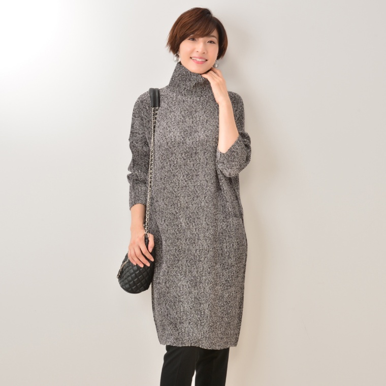 Specchio シャトルプリーツスタンド衿ワンピース スペッチオ Specchio No Qvc Jp