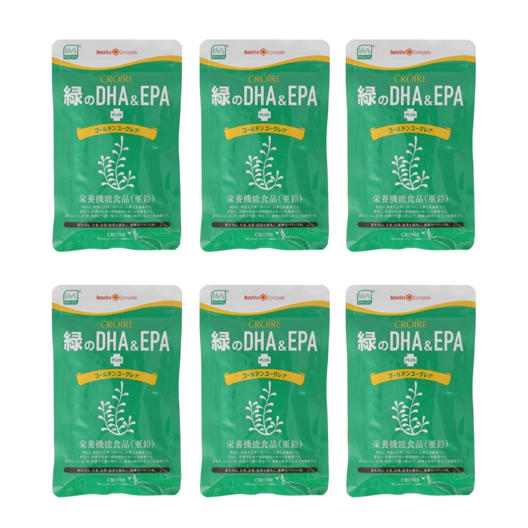 クロワール 緑のDHA&EPA＋ゴールデンユーグレナ 6袋セット