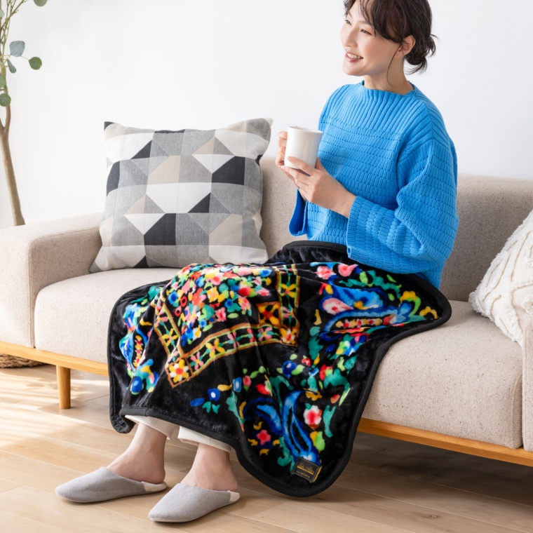 レイクアルスター 洗えるふわふわひざ掛け