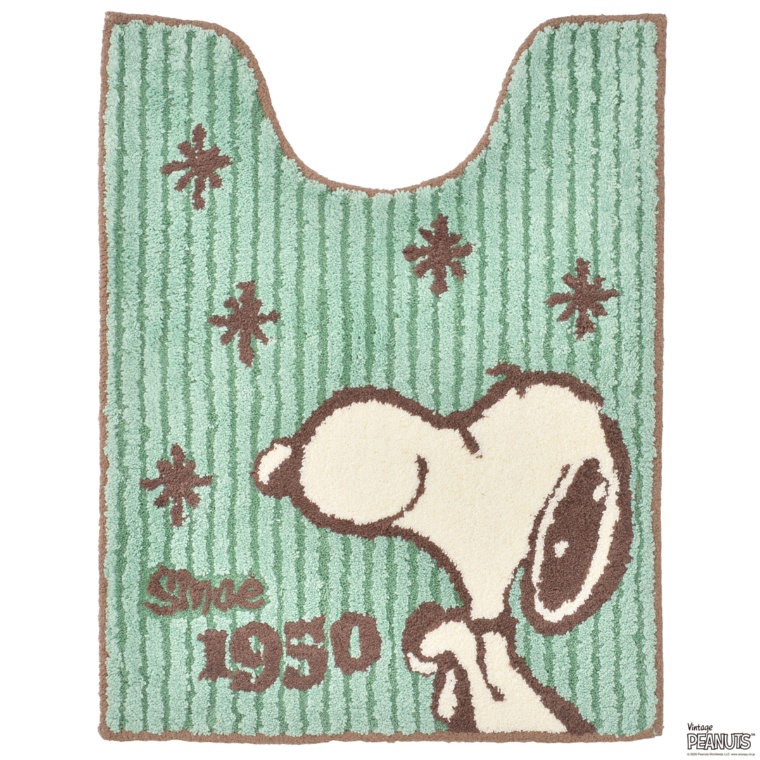 Snoopy レトロスヌーピー トイレマット Peanuts ピーナッツ Qvc Jp