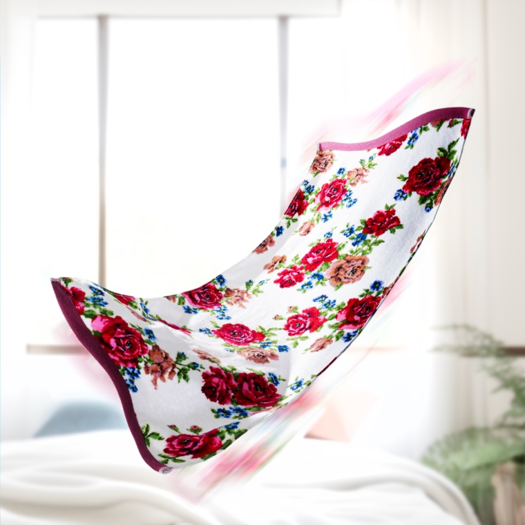 レイクアルスター シャーリングフラワープリントフェイスタオル