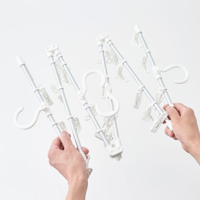 JUST DRY シーツが干せるアルミハンガージグザグ