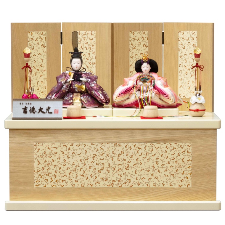 「吉徳大光」衣裳着親王収納飾り 唐草