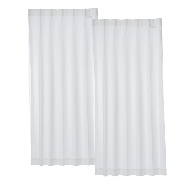 見えにくい遮熱レースカーテン防炎抗カビ幅100cm2枚