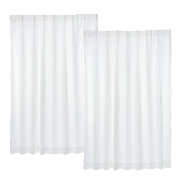 見えにくい遮熱レースカーテン防炎抗カビ幅150cm2枚