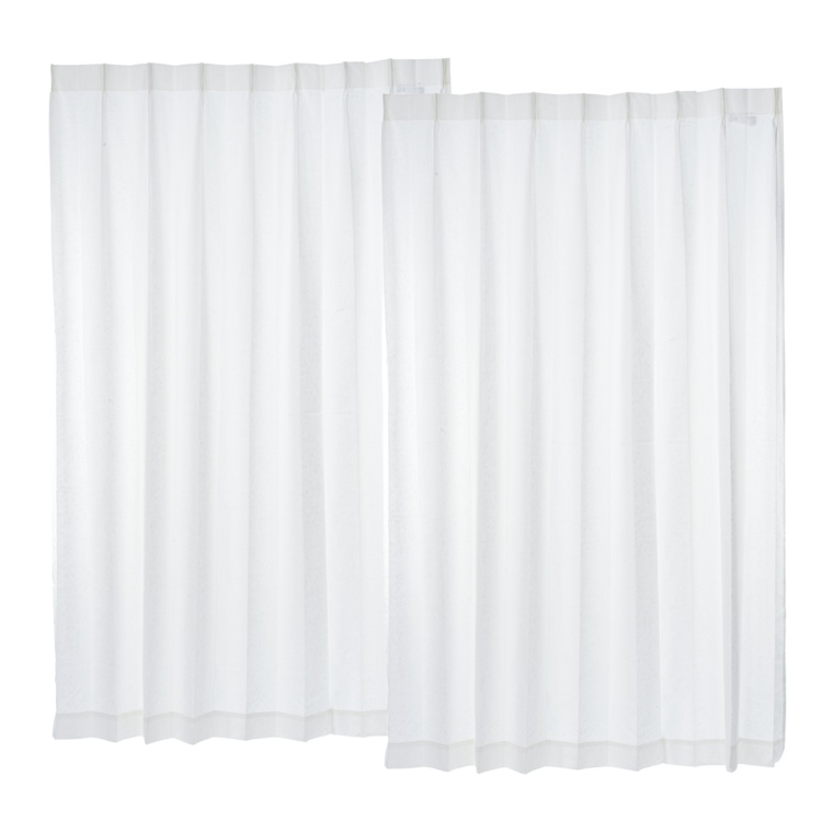 見えにくい遮熱レースカーテン防炎抗カビ幅150cm2枚