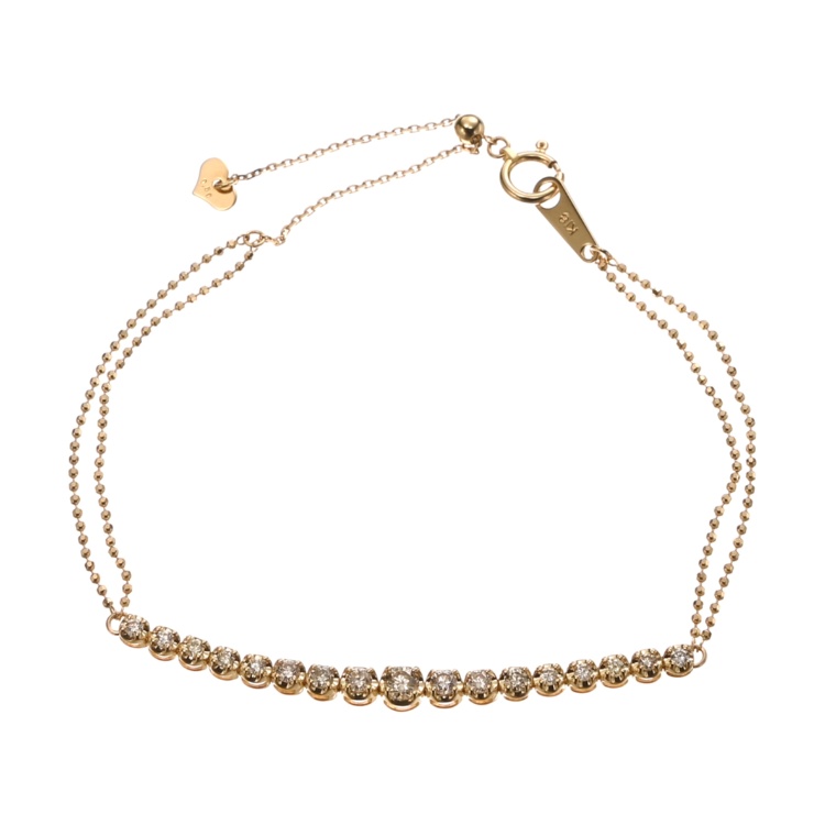 ブリラーレ 18Kダイヤモンド ブレスレット 計0.50ctUP