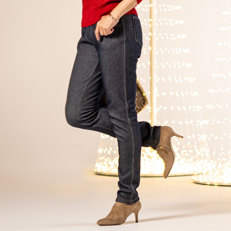 Provador 遠赤外線・暖か ハイテンションデニムパンツ