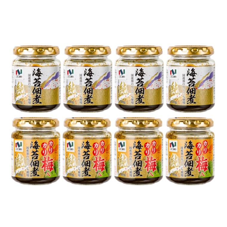 国産黒のり使用海苔佃煮8個セット