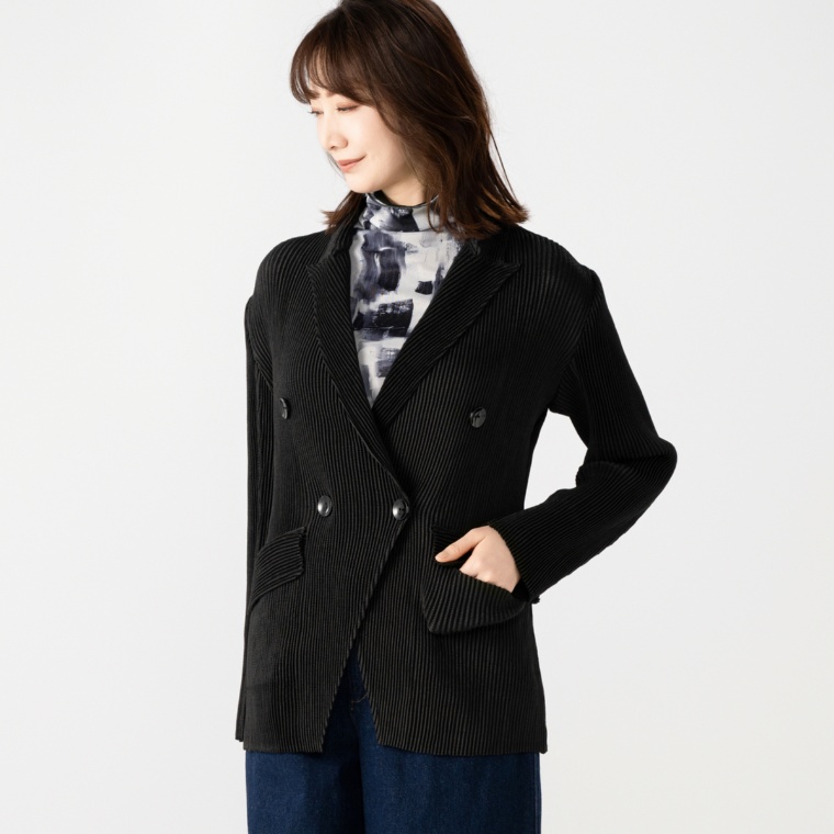 SPECCHIO シャトルプリーツフリーサイズ ピークドジャケット