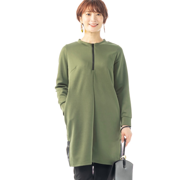 BOUTIQUE JUNKO ジップアップチュニック
