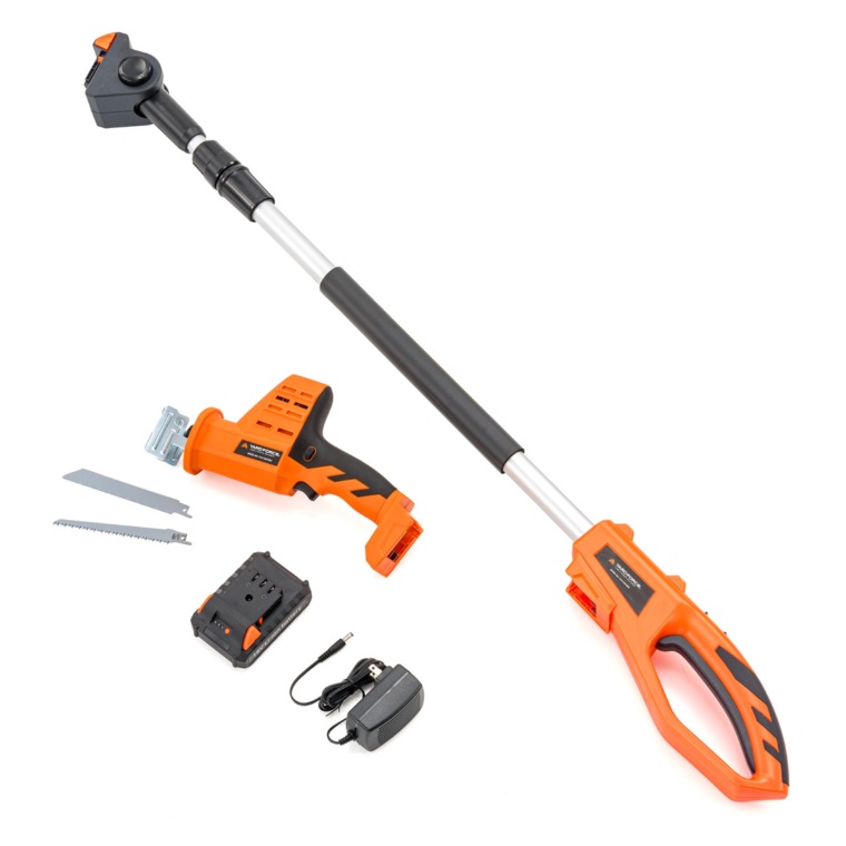 YARDFORCE 充電式マルチ電動ノコギリ 伸縮ポール付