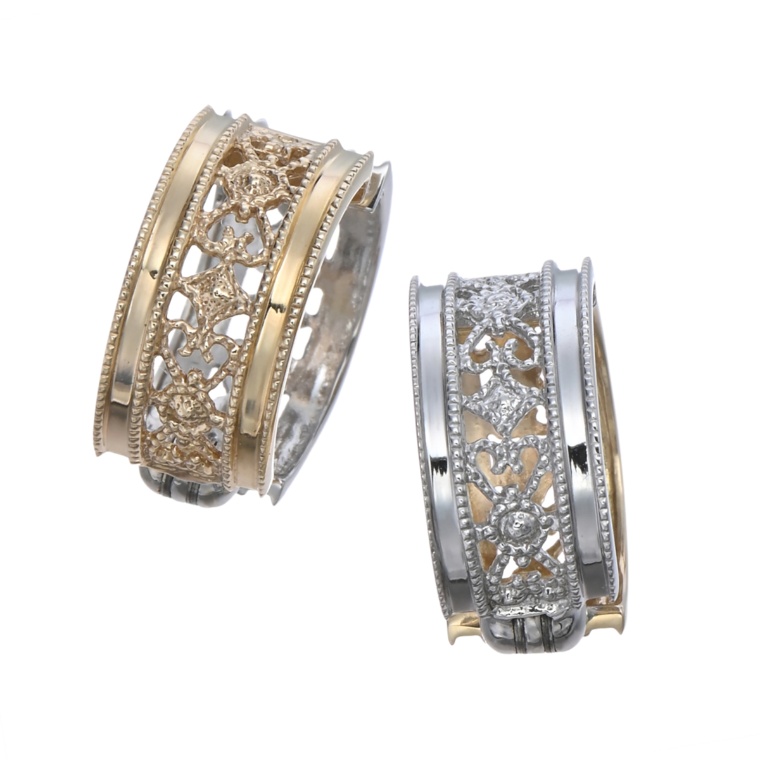 10KWG/YG クラシカル リバーシブル ピアリング ピアリング - QVC.jp 