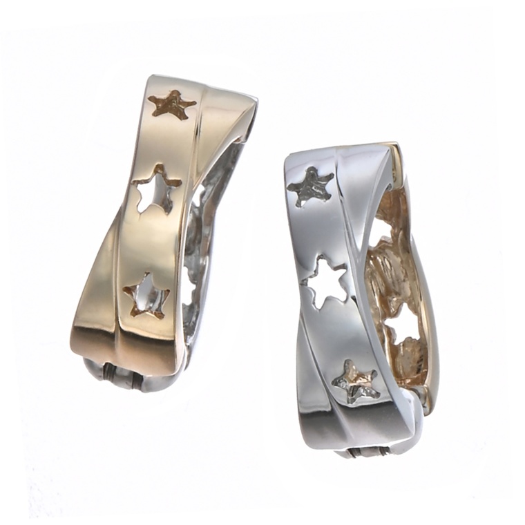 10KWG/YG スターアーチライン リバーシブル ピアリング ピアリング  