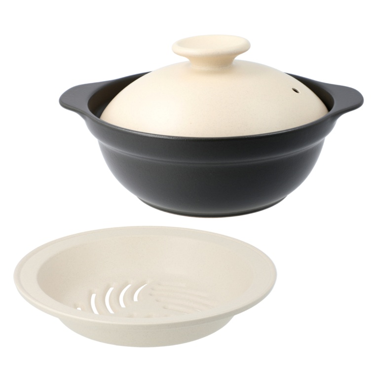 M.STYLE Karl IH土鍋 蒸し皿付 24.5cm