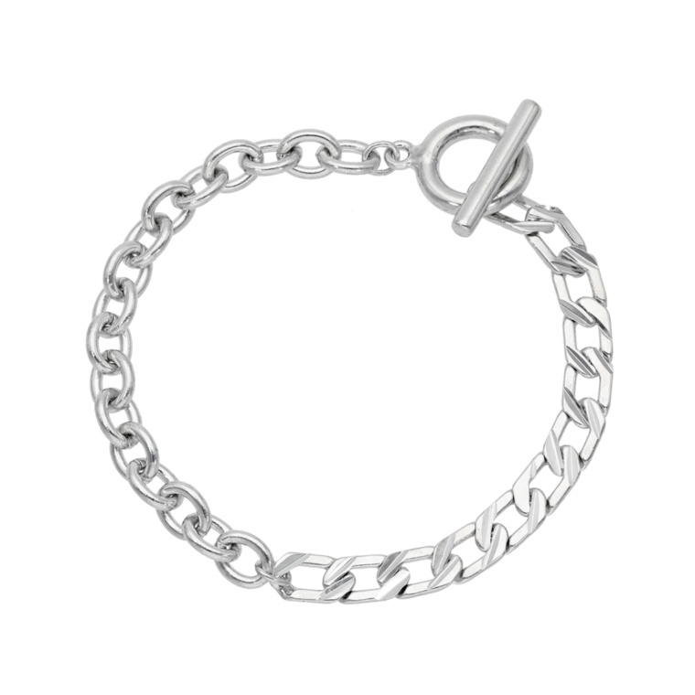 Melody コンビチェーン トグルブレスレット